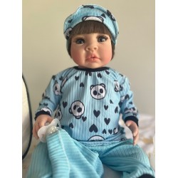 Bk Menino Pijaminha Azul 